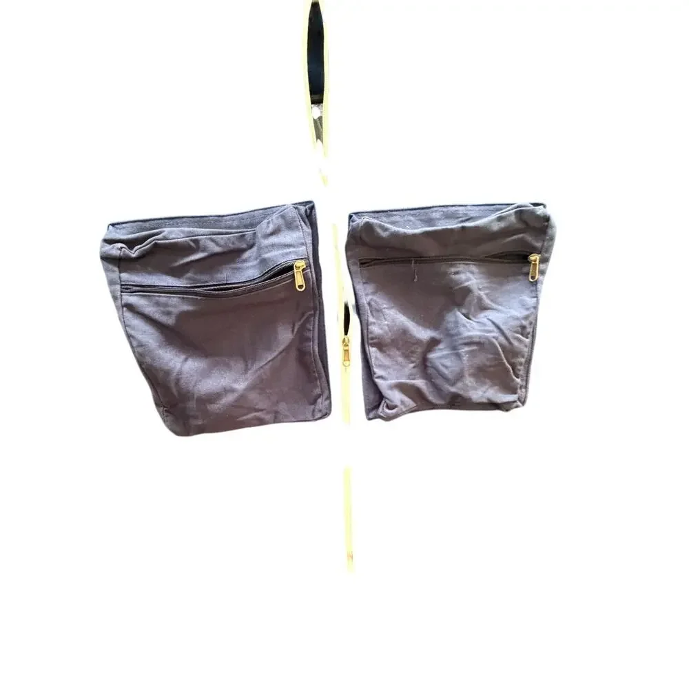 Monogrammed Garment Bag JKM Navy Travel Suit Storage Bag Zippered With Pockets